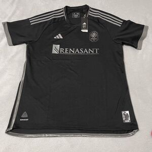 Nashville Jersey Mens XL Black Away Kit Authentic adidas MLS Soccer Johnny Cash